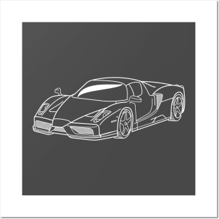 Ferrari Enzo Supercar Posters and Art